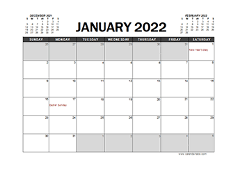excel calendar template for mac